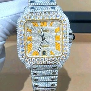 Diamond Cartier watch two tone